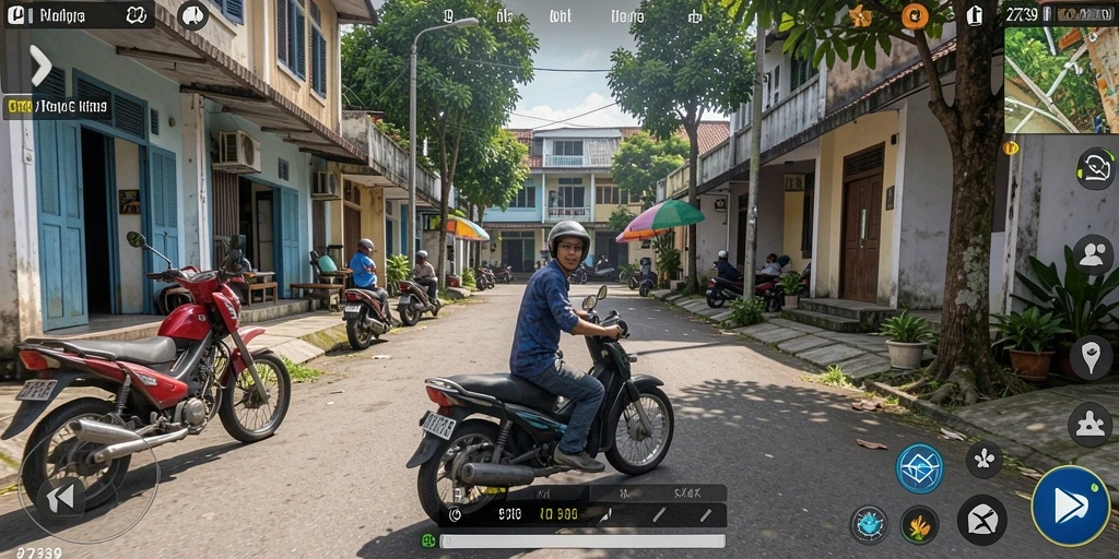 Tampilan gameplay menarik dari 2739 dengan interaksi karakter yang mendalam.