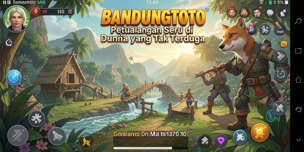 Tampilan seru gameplay BANDUNGTOTO dengan petualangan mendebarkan.