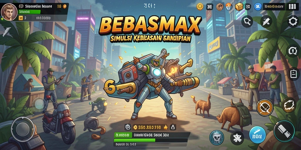 Tampilan gameplay BEBASMAX yang memikat dan penuh interaksi.