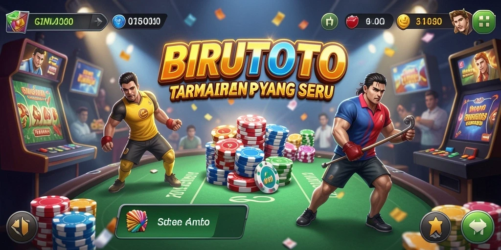 Tampilan menarik dari gameplay BIRUTOTO yang mendebarkan.
