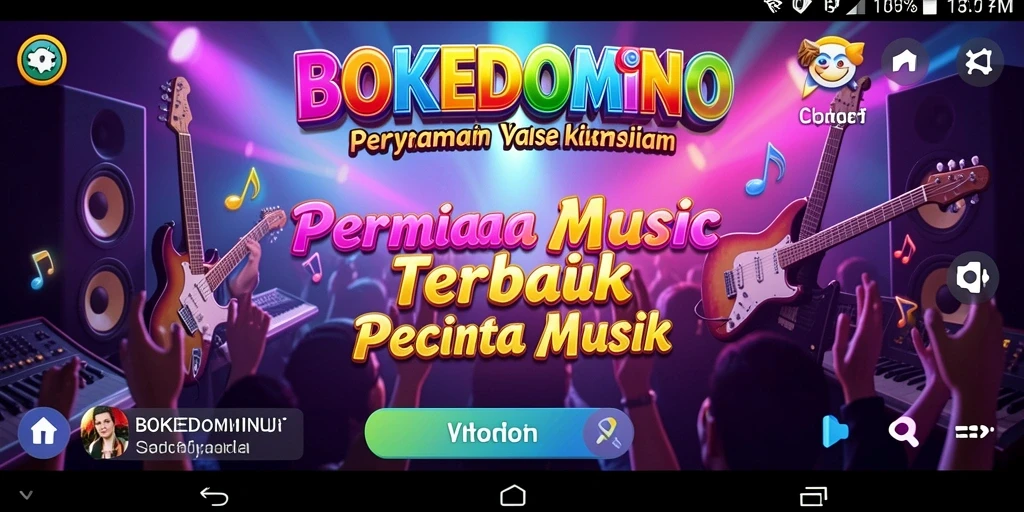 Tampilan gameplay BOKEDOMINO yang menarik dan interaktif.