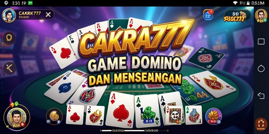 Screenshot gameplay CAKRA777 menampilkan aksi seru permainan Domino.