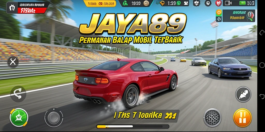 Tampilan permainan balap JAYA89 yang penuh aksi dan kecepatan.