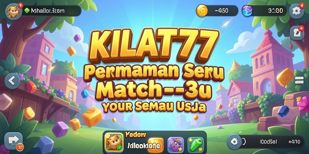 Tampilan gameplay KILAT77 yang penuh warna dan menantang.