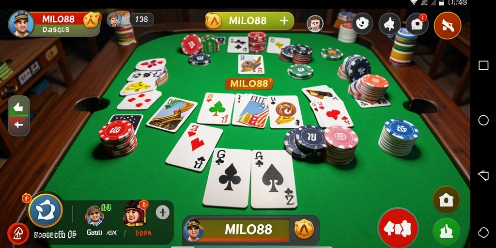 Tampilan gameplay Gaple yang menarik dari MILO88.