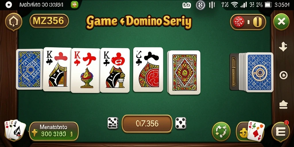 Tampilan menarik dalam permainan Domino MZ356.