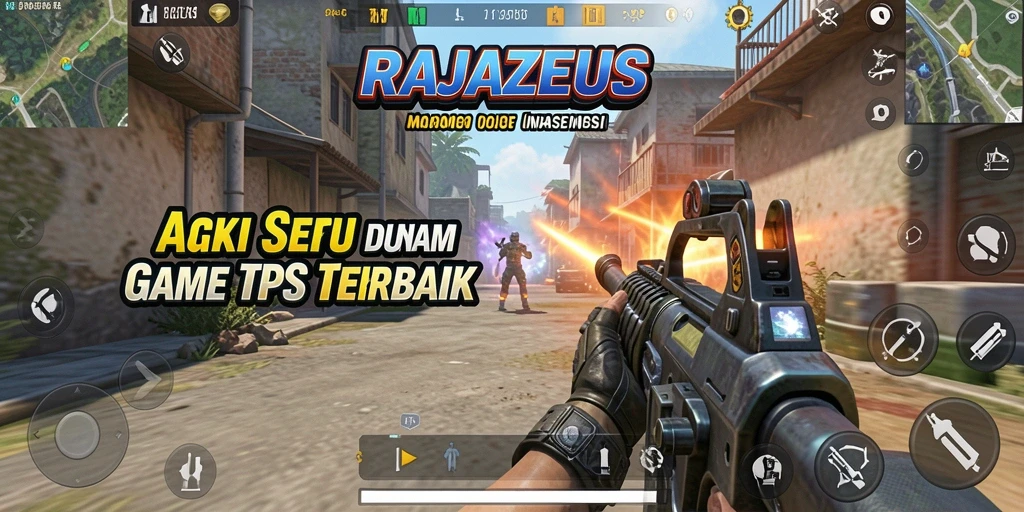 Tampilan gameplay RAJAZEUS yang menegangkan dan seru.