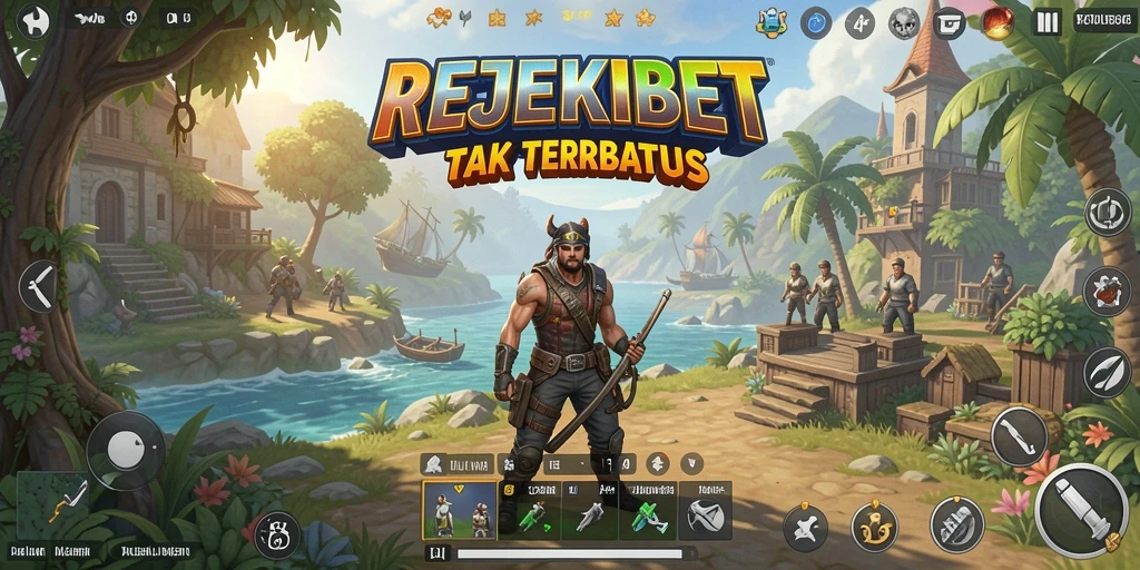Tampilan gameplay yang menawan di dunia terbuka REJEKIBET.