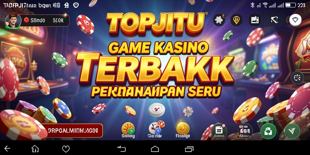 Screenshot gameplay TOPJITU yang menampilkan interaksi seru dalam permainan Kasino.